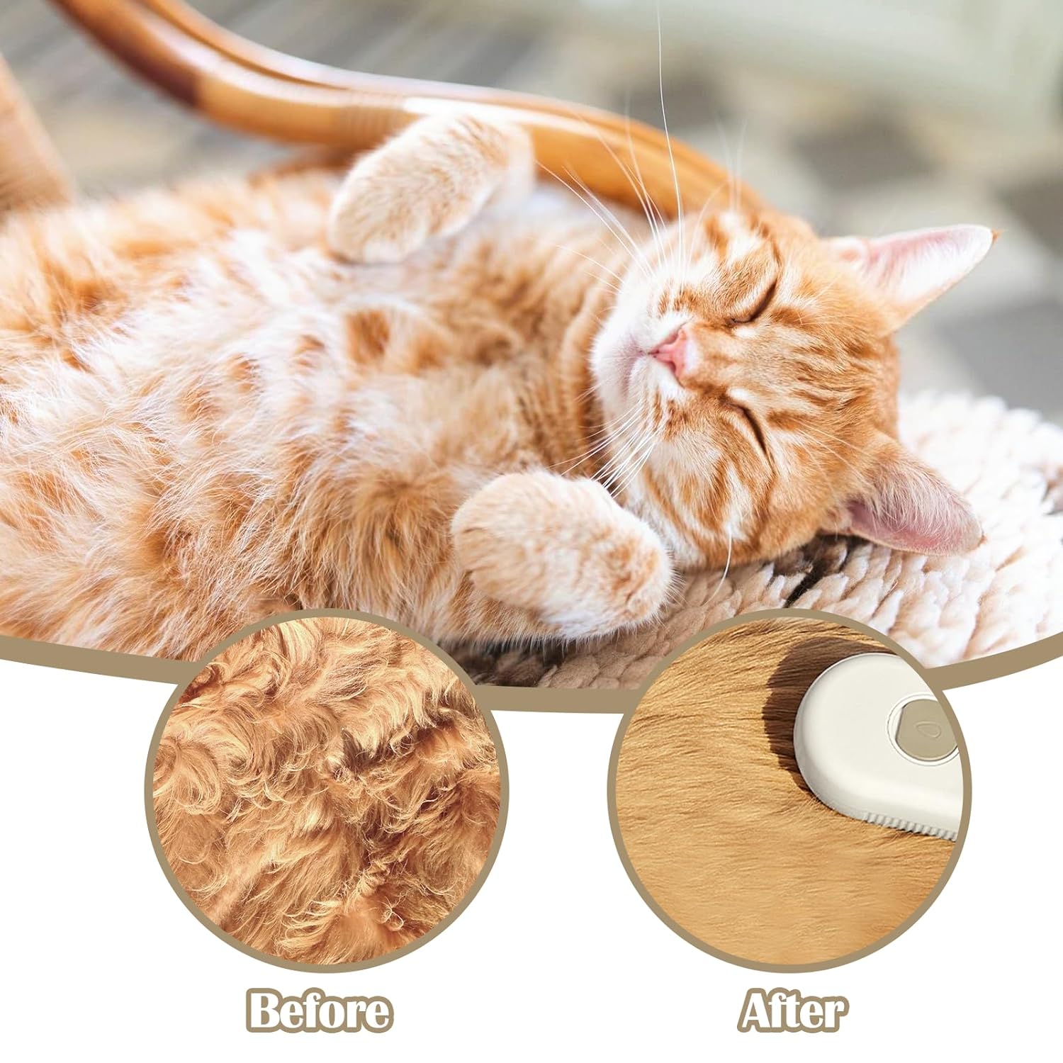 3 in 1 Pet Grooming Brush