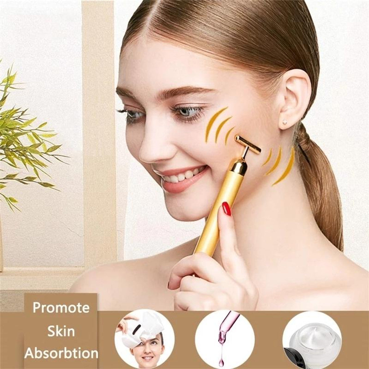 24k Gold Face Massager