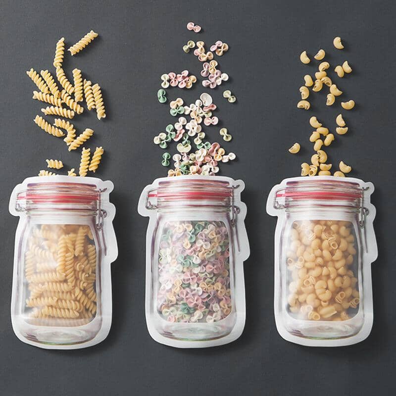 Jar Shape Food Storage Pouch